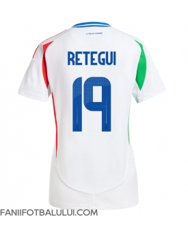 Italia Mateo Retegui #19 Echipament de Fotbal Replică European 2024 Femei Deplasare
